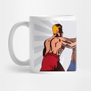 Boxer Boxing Knockout Punch Retro Mug